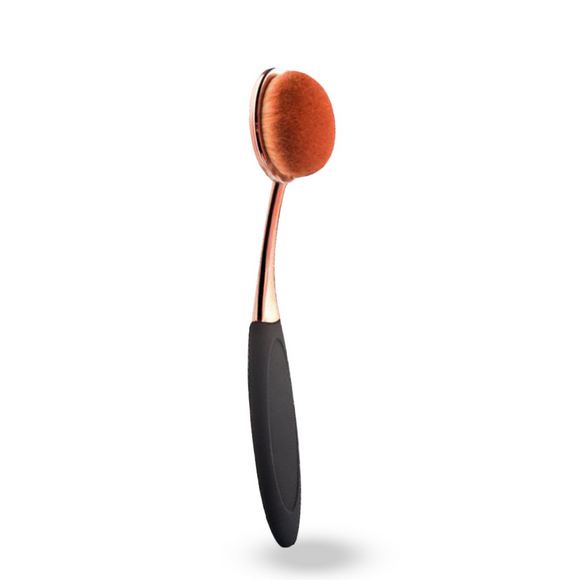 Bronze Coated Oval Foundation Brush #03