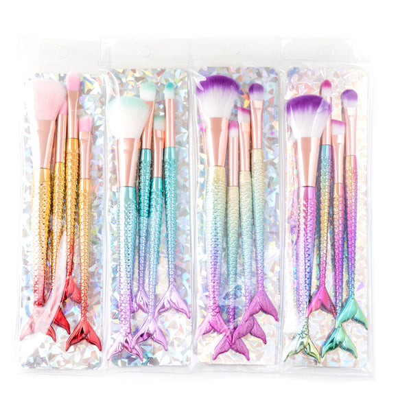4pcs Mermaid Brush Set