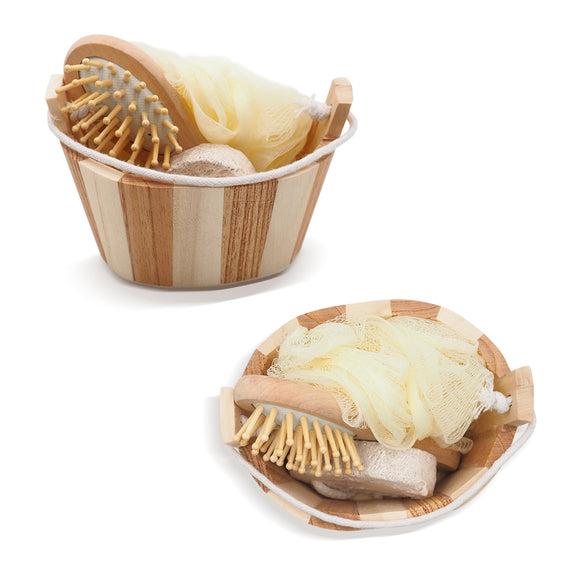 Mini Wooden Bath Tools - Set