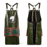 Barber's Leather Apron - Green