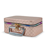 Makeup Box with Metallic Diamond Appearance