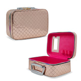 Makeup Box with Metallic Diamond Appearance