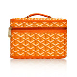 Zigzag Chevron Print Makeup Box Organizer w/ Mirror