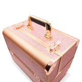 #1407 - Cosmetic Organizer Glittery Rosegold