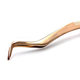 Rose Gold Eyelash Tweezer with Eyebrow Comb