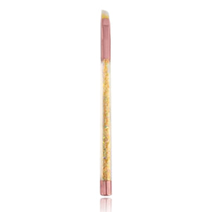 Glittery Tubing Brow Brush - Yellow