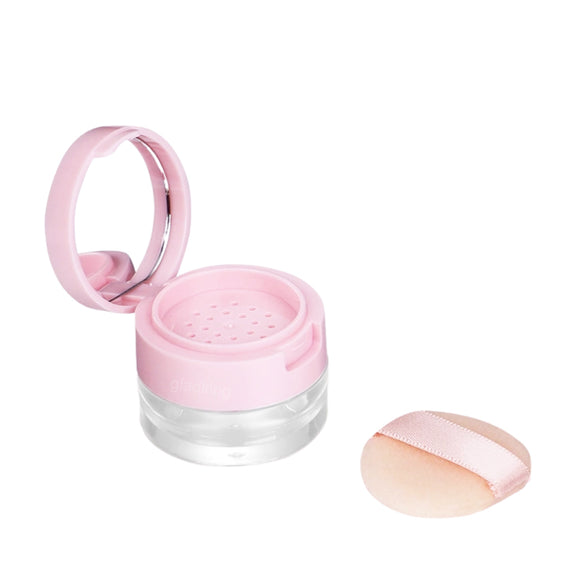 Mini Refilling Loose Powder Container w/ Puff