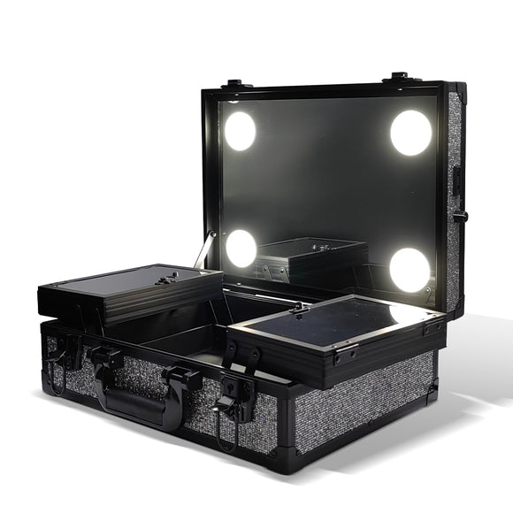 9529 - Crystal Black Makeup Organizer