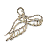 Classic Stone Bow Hair Clamp