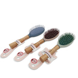 Wooden Handle Cushion Oval Nylon Hair Brush