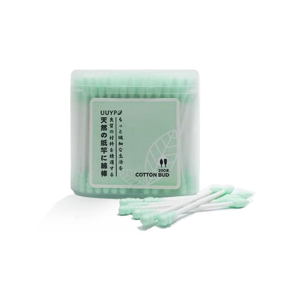 Natural Matcha Green Cotton Buds 200 Pieces