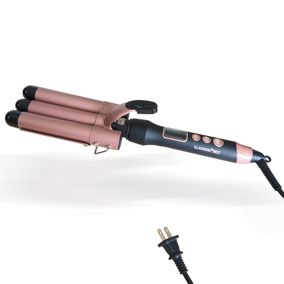 Gladking 8822 3 Barrel Curling Wand - 25mm