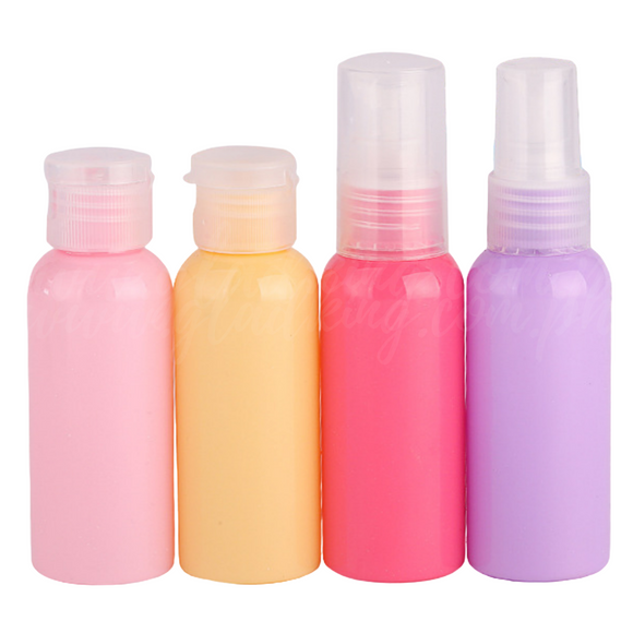 4 in 1 Colorful Travel Bottle