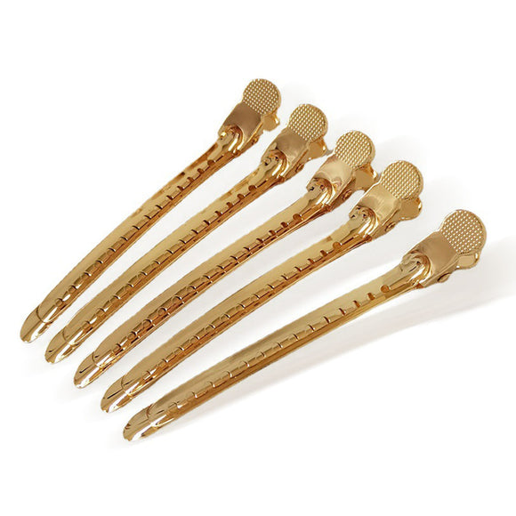 5pcs Stainless Hair Clip - Gold