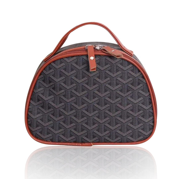 YY Pattern Handy Make-up Bag Organizer - Dark