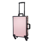 Professional 360 Wheels Vanity Makeup Station Lite Pink
