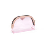 Gladking (Pink) Portable Waterproof Transparent Makeup Pouch