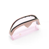 Gladking (Pink) Portable Waterproof Transparent Makeup Pouch