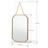 Decorative Hanging Wall Mirror - Rectangle