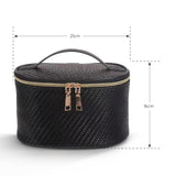 Makeup Kit Woven Black Cylinder