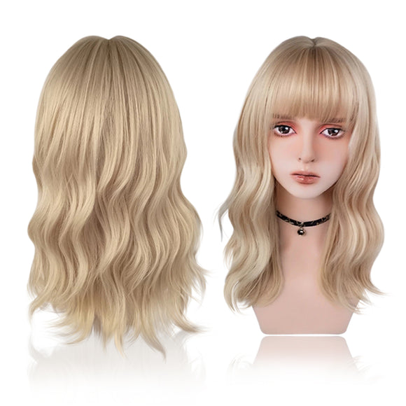 Light Ash Blonde Full Wig