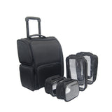 Nylon (Black) Trolly Bag with 4pcs Pouch Bag