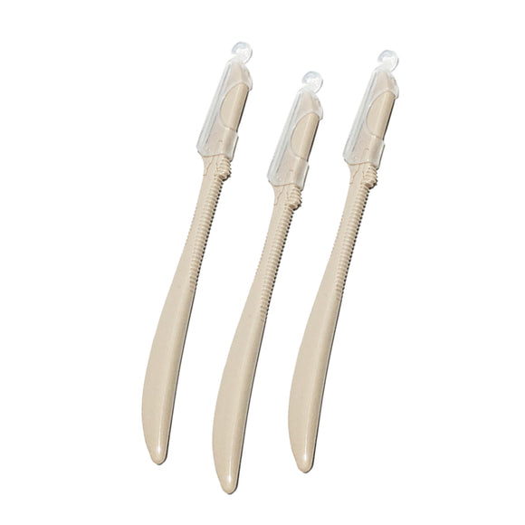 XMD-2306 3 Pieces Matte Handle Brow Razor