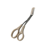 U-MRJ-2203 Matte Handle Brow Scissor w/ Comb