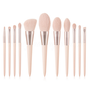 11pcs Nude Pink Makeup Brush Set *inclusive online