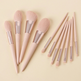 11pcs Nude Pink Makeup Brush Set *inclusive online