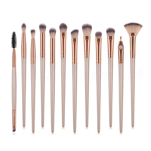 12 Pieces Metallic Details Brush Set