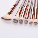 12 Pieces Metallic Details Brush Set