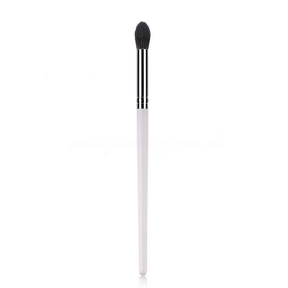 White Painted Handle X Black Bristle Tapered Blending Brush