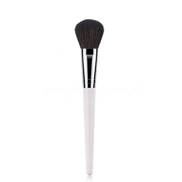 White Painted Handle X Black Bristle Blush Brush