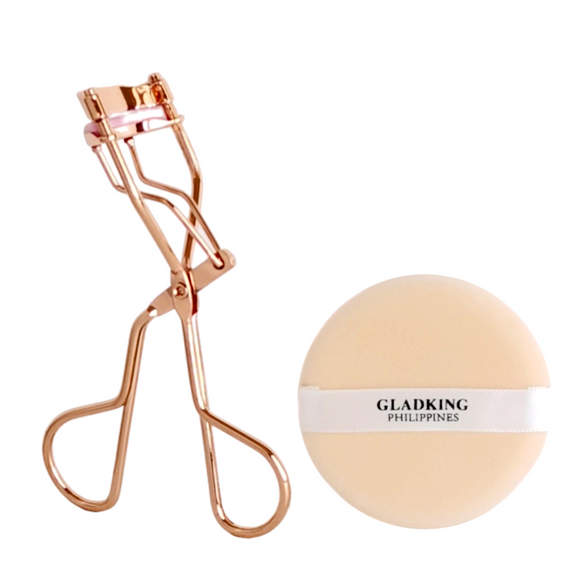 Gladking Rosegold Eyelash Curler w/ Puff