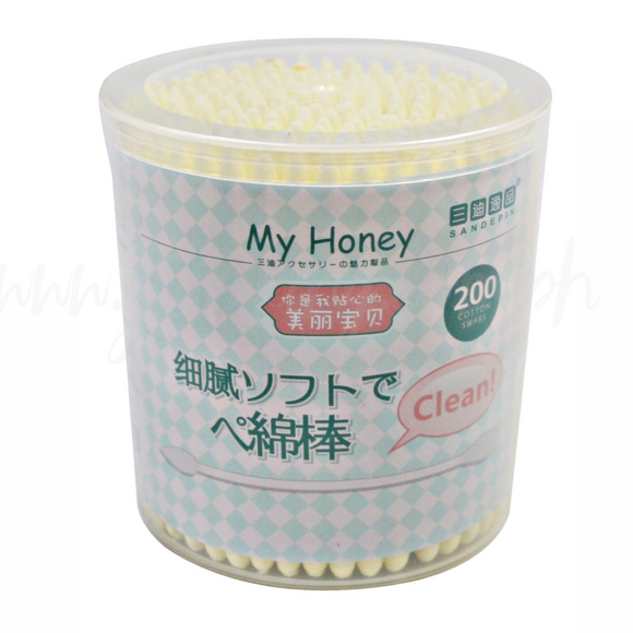 Yellow Cotton Swabs