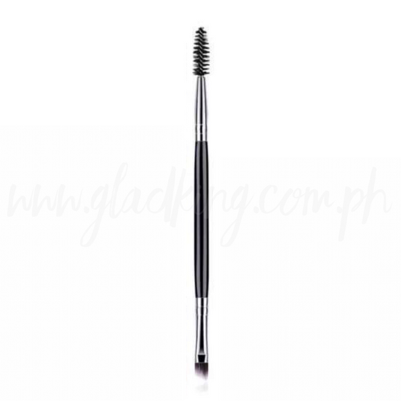 2 in 1 eyebrow brush black silver