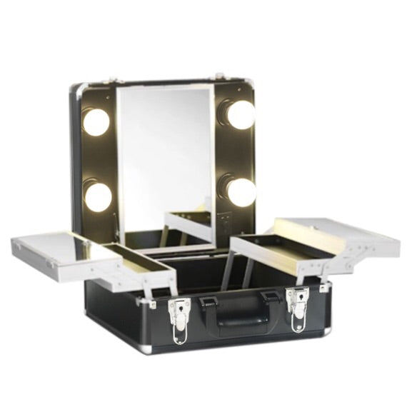 Classic 4 Bulbs Dimmer Layered Vanity Kit Black
