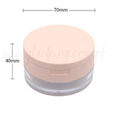 Ballet Pink Loose Powder Container w/ Puff