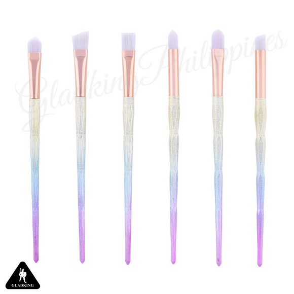 6 Pcs Glitters Diamond Details Brush Set