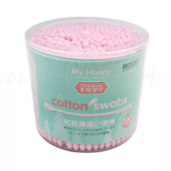 Pink Cotton Swabs