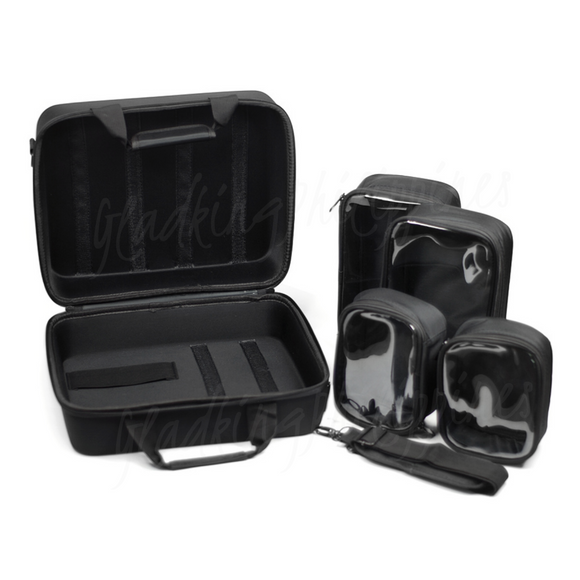 3416 Makeup Bag w/ Four Clear Pouches