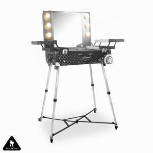 Flagship 360 Degree Professional Makeup Station Diamond Black