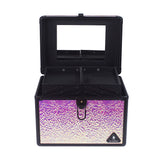 Medium Candy Paper Layered Makeup Box w/ Mirror