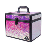 Medium Candy Paper Layered Makeup Box w/ Mirror