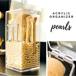 Acrylic Pearls Brush Organizer