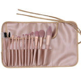 12pcs Makeup Brush Set with Pouch (Rose gold)